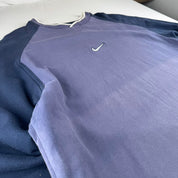 1990s Nike Centre Swoosh embroidered Distressed Oversized Jumper XL