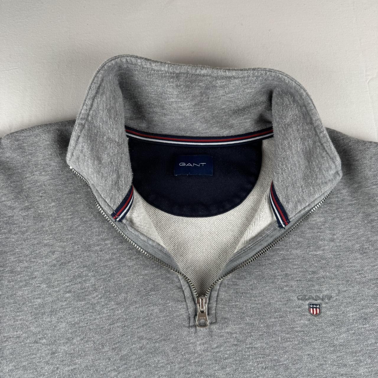 Gant Embroidered Logo Quarter Zip Fleece S