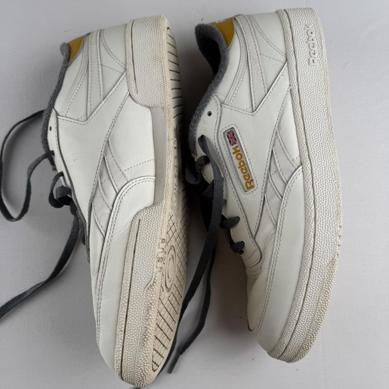 Reebok White and Yellow Classics UK10