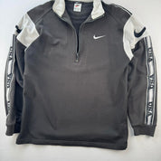 Womens 1990s Nike Embroidered Quarter Zip Fleece XL