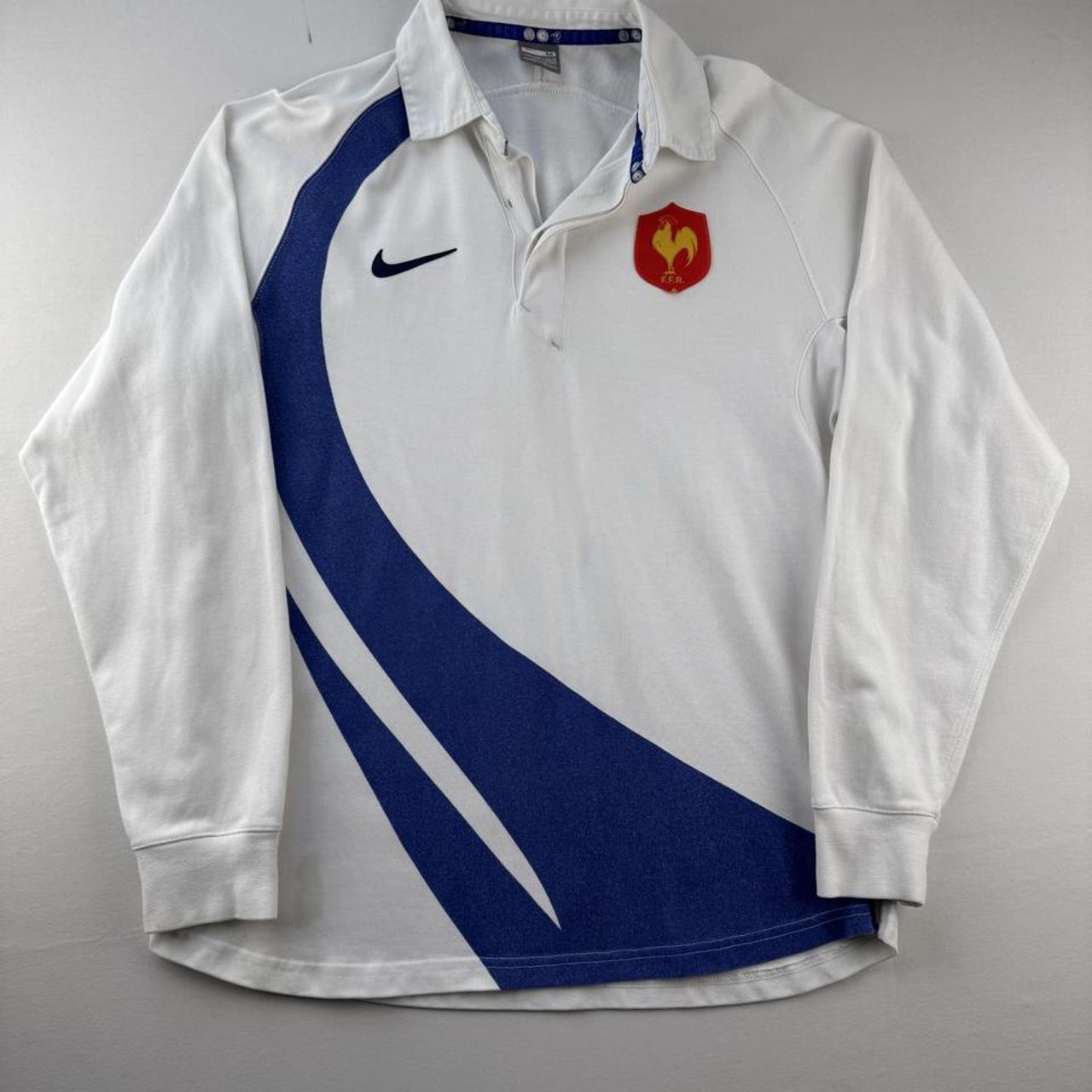 2007 Nike France Rugby Polo Shirt M