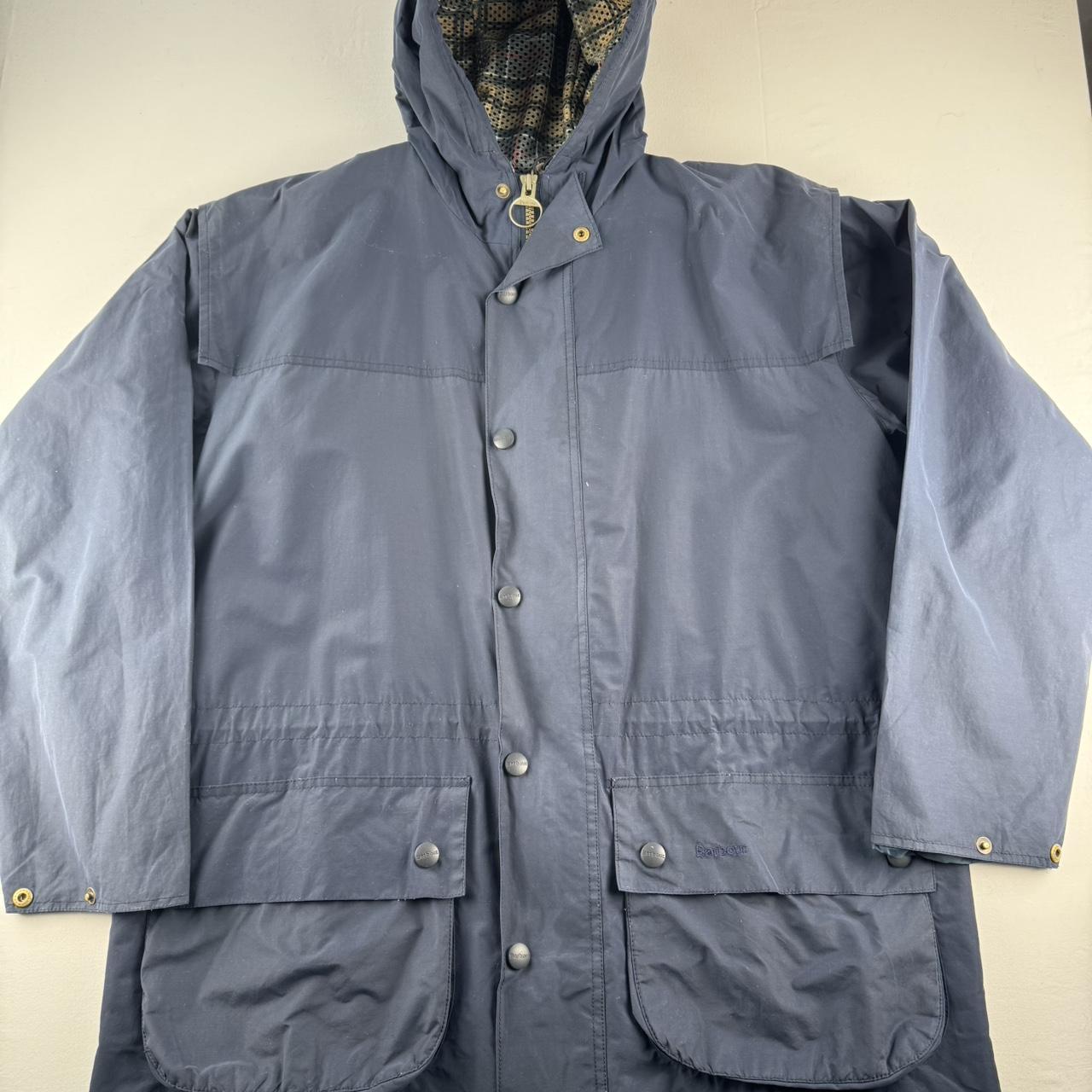 Modern Barbour Navy Durham Stowaway Jacket L