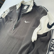 Womens 1990s Nike Embroidered Quarter Zip Fleece XL