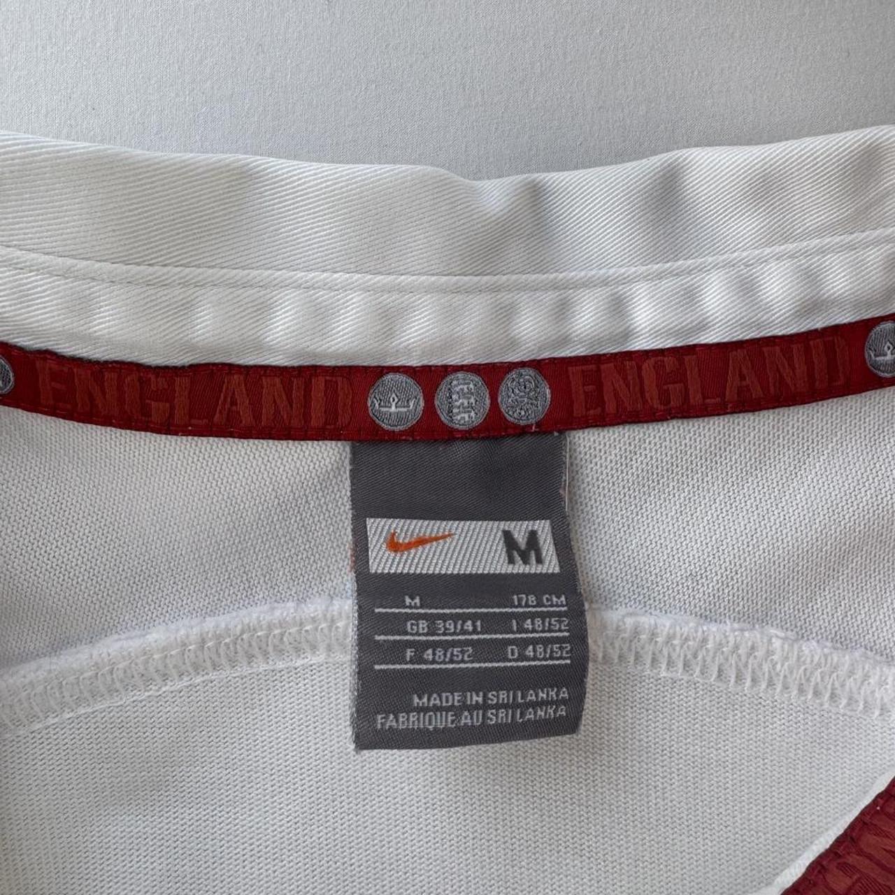 2007 Nike England Rugby Long Sleeve Rugby Polo M