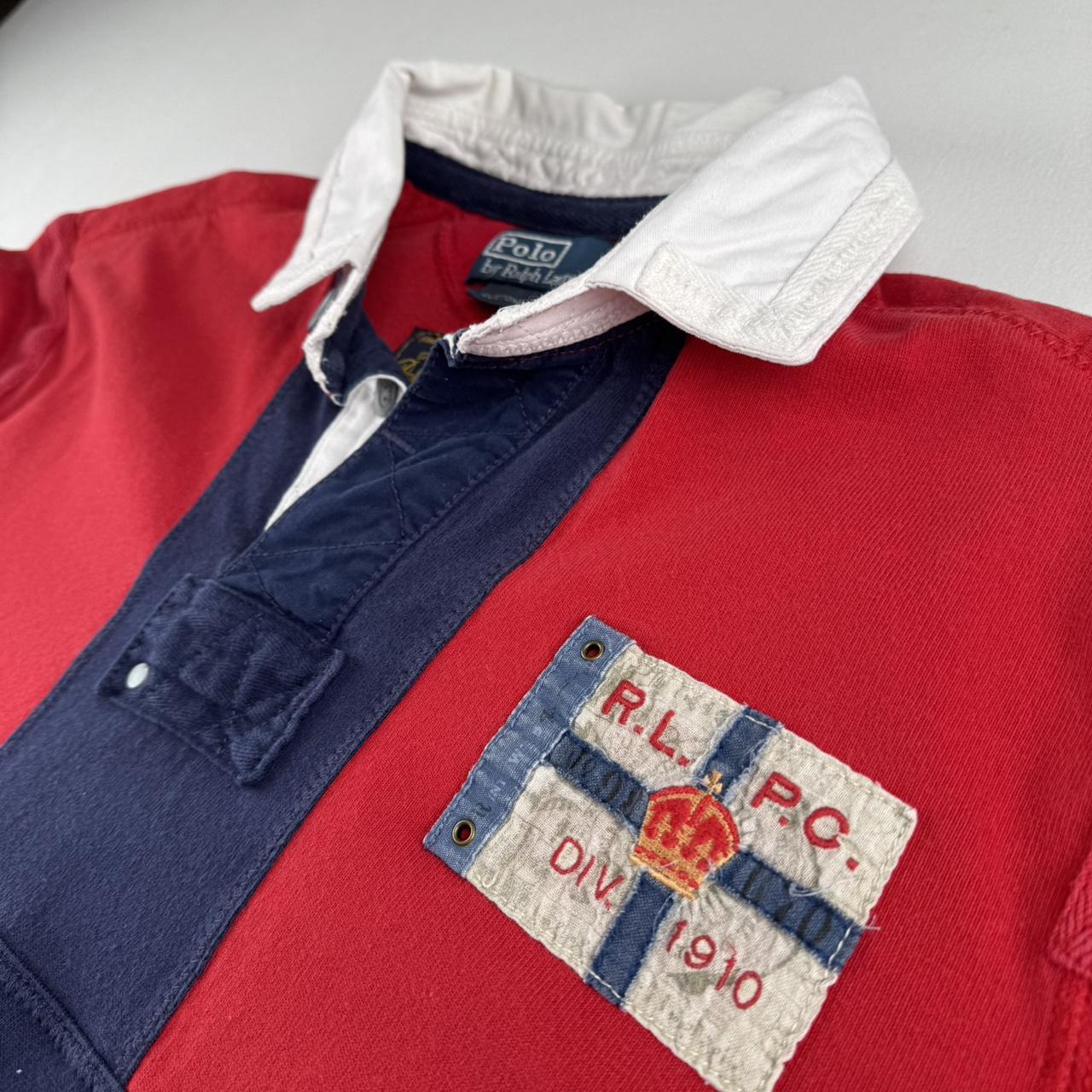 Polo Ralph Lauren Embroidered Vintage Rugby Polo Shirt L