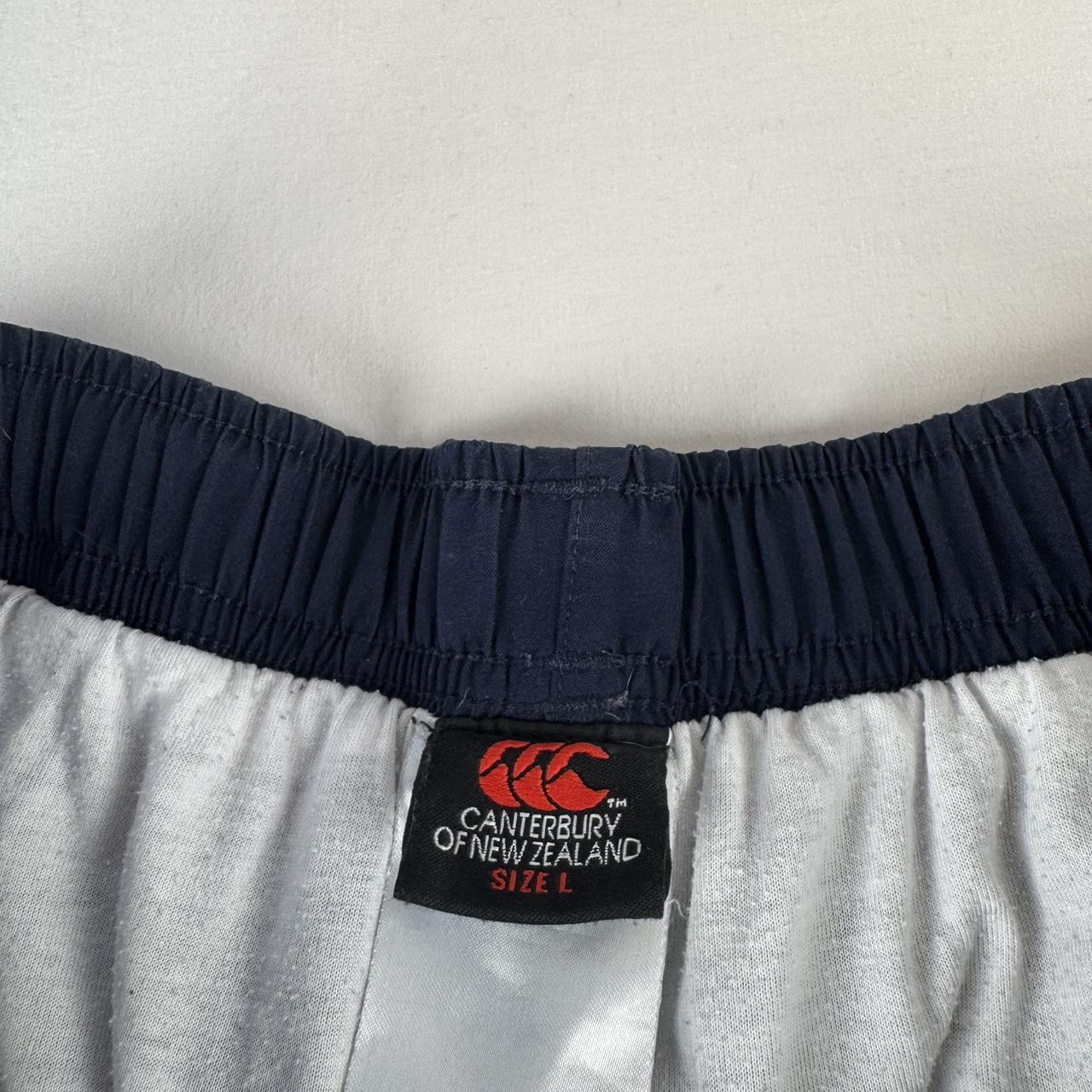 Navy White Cuffed Canterbury Joggers L