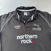 Newcastle Falcons Early 2000s Cotton Traders Rugby Polo Shirt XXXL