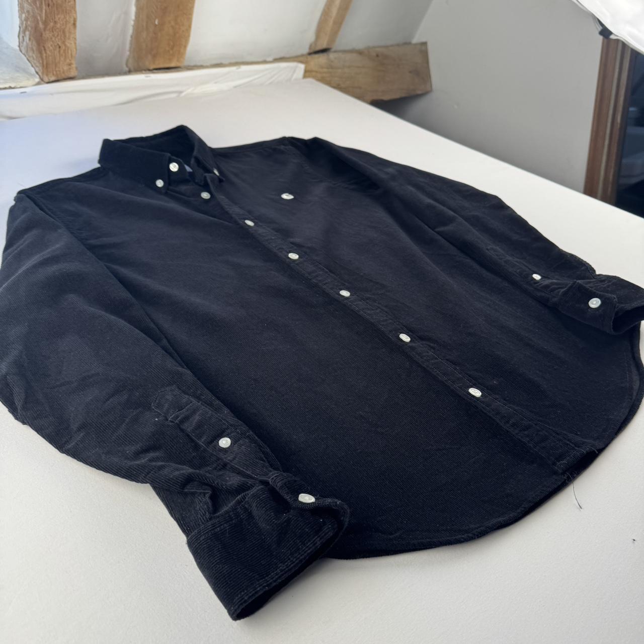 Black Carhartt WIP Long Sleeve Madison Corduroy Button Down Shirt S