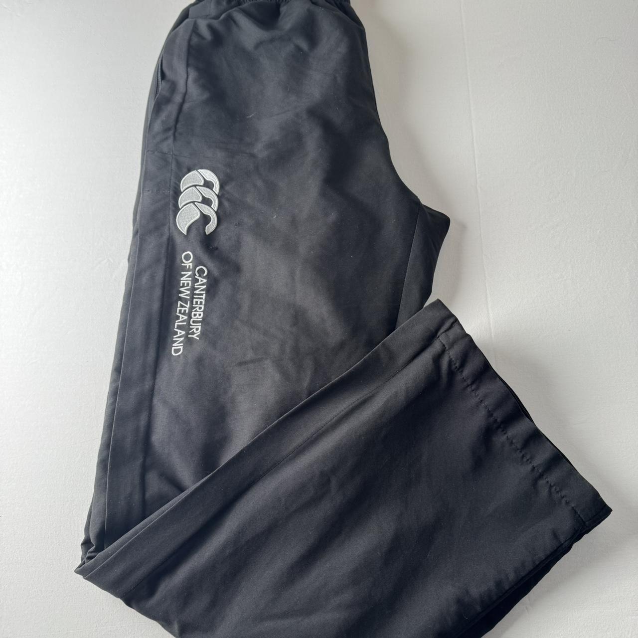Black and Grey Canterbury Uncuffed Joggers