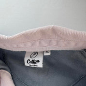 Salmon Pink Sky Blue Cotton Traders Barbarians Rugby Polo Shirt XL