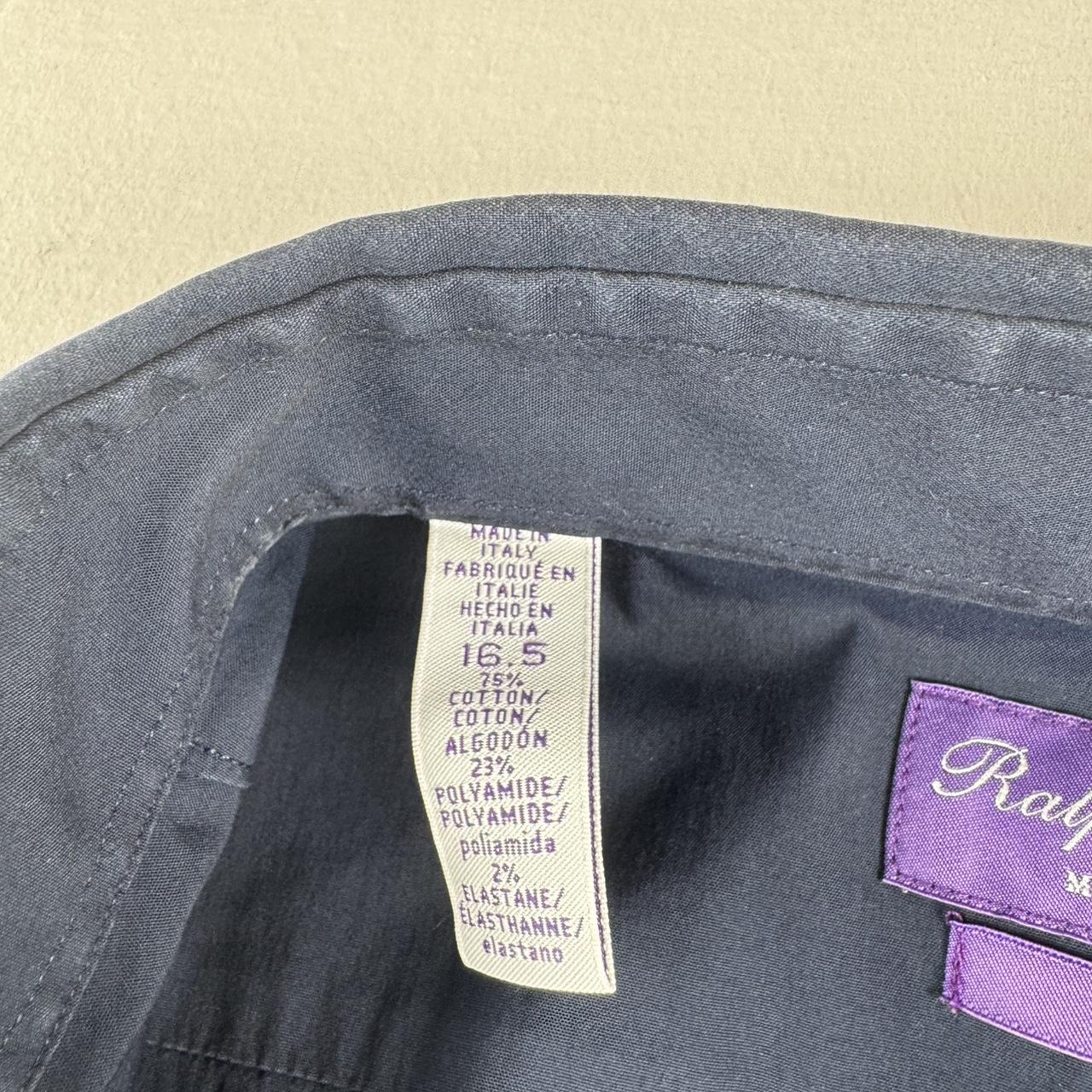 Polo Ralph Lauren Purple Label Made in Italy Cotton Shirt 16