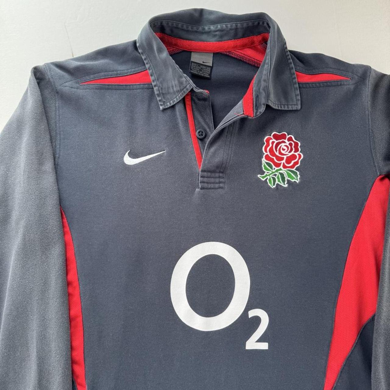 2003 Nike England Rugby Polo Shirt L