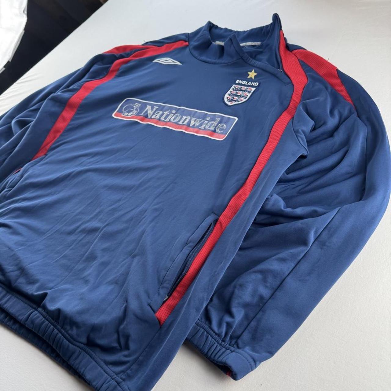 Umbro 2007-09 England Collar Zip Drill Top L