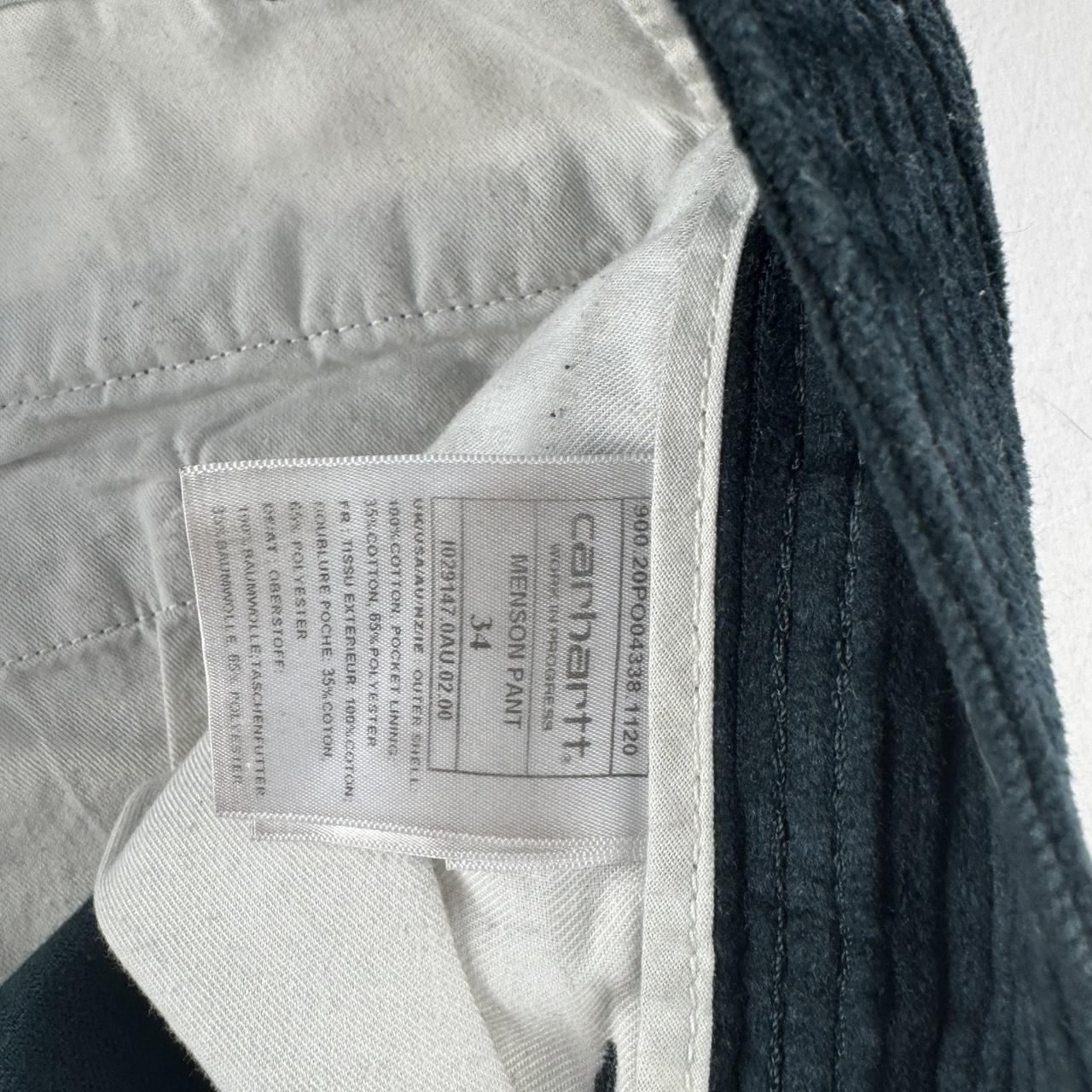 Carhartt WIP Green Corduory Menson Pant 34W