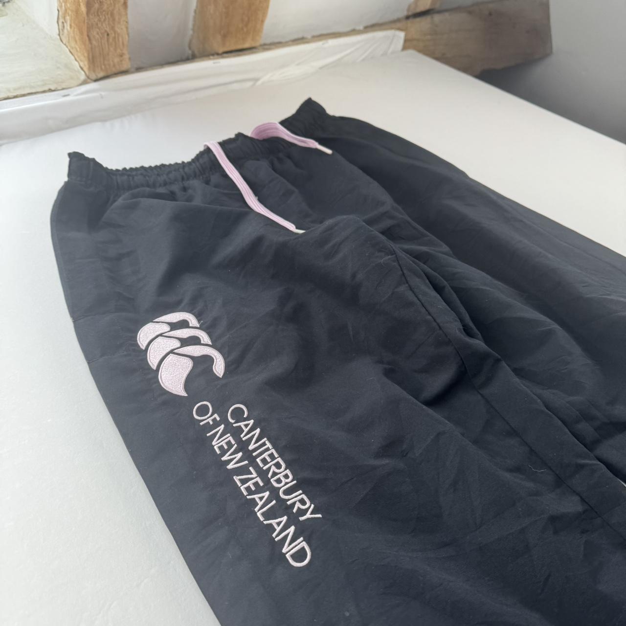 Canterbury Joggers Womens Fleece Lined Black and Pink UK12