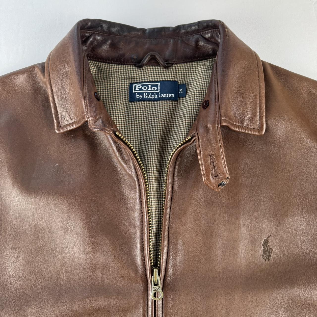 Polo Ralph Lauren Brown Leather Jacket M