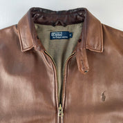 Polo Ralph Lauren Brown Leather Jacket M