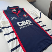 Vintage 1990s Cotton Traders Alternative Gloucester Rugby Polo L