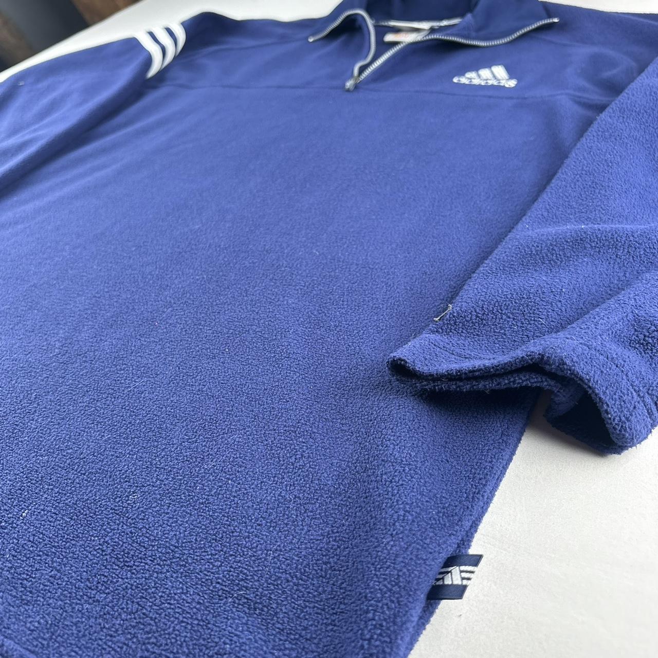 Early 2000s Adidas Embroidered Quarter Zip Fleece S
