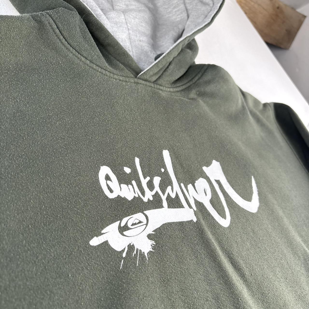 1990s Quiksilver Spellout Heavyweight Hoodie L