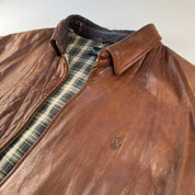 Distressed 2000s Polo Ralph Lauren Leather Jacket L