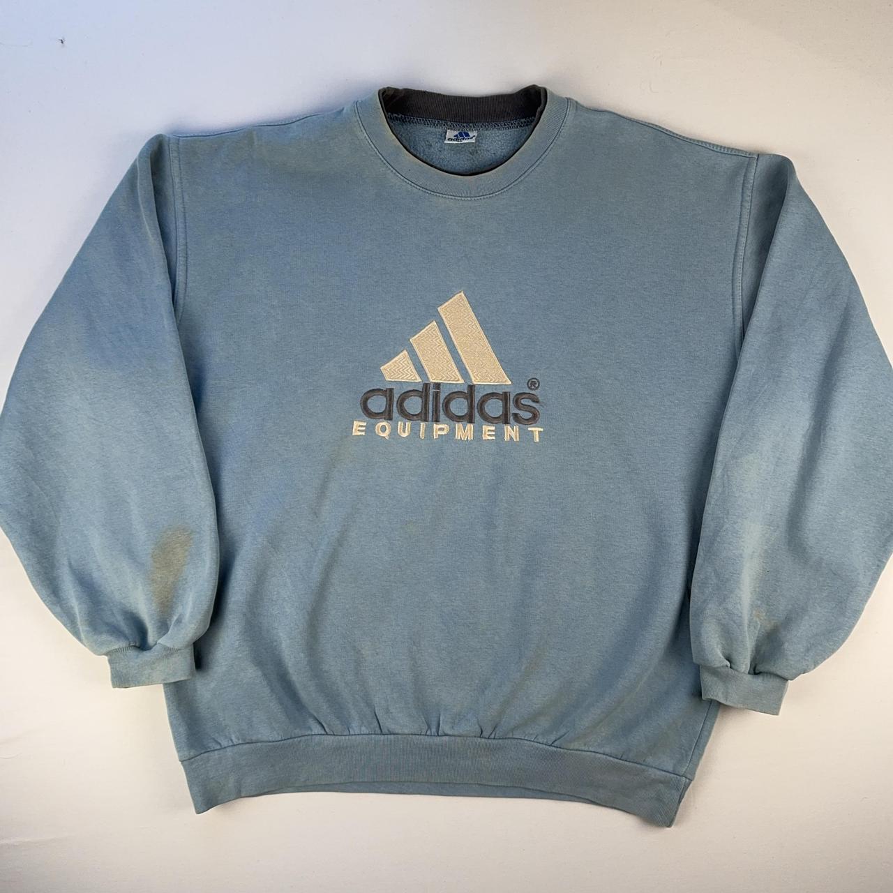 Adidas Crewneck Sweatshirt in Blue Size
