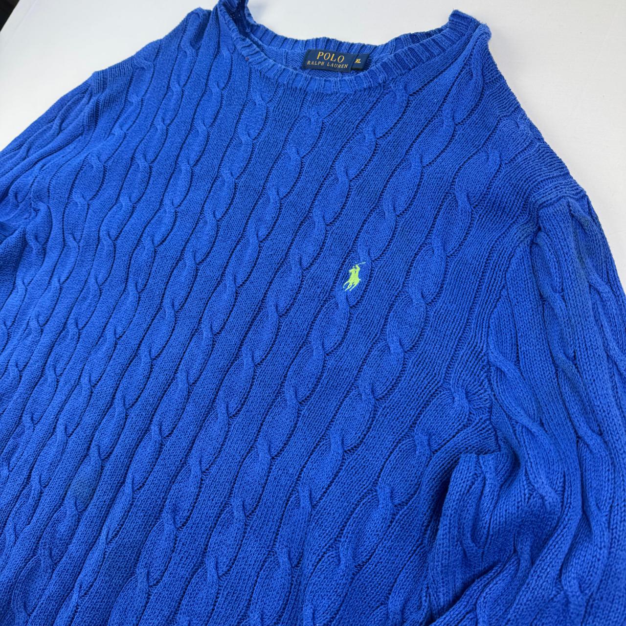 Polo Ralph Lauren Crewneck Knit Sweater in Blue Size XL