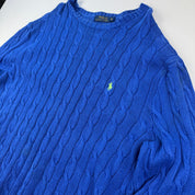 Polo Ralph Lauren Crewneck Knit Sweater in Blue Size XL