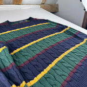 Polo Ralph Lauren Striped Cable Knit Jumper