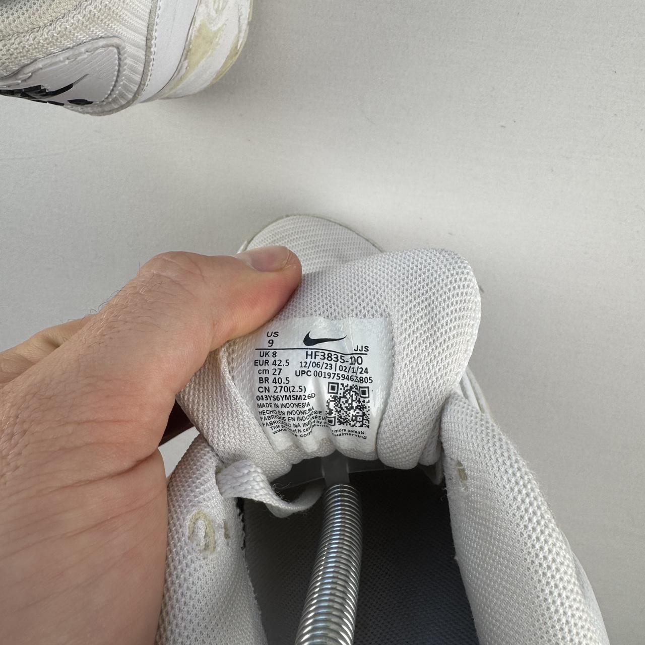 Nike Air Max 90s White Black UK8