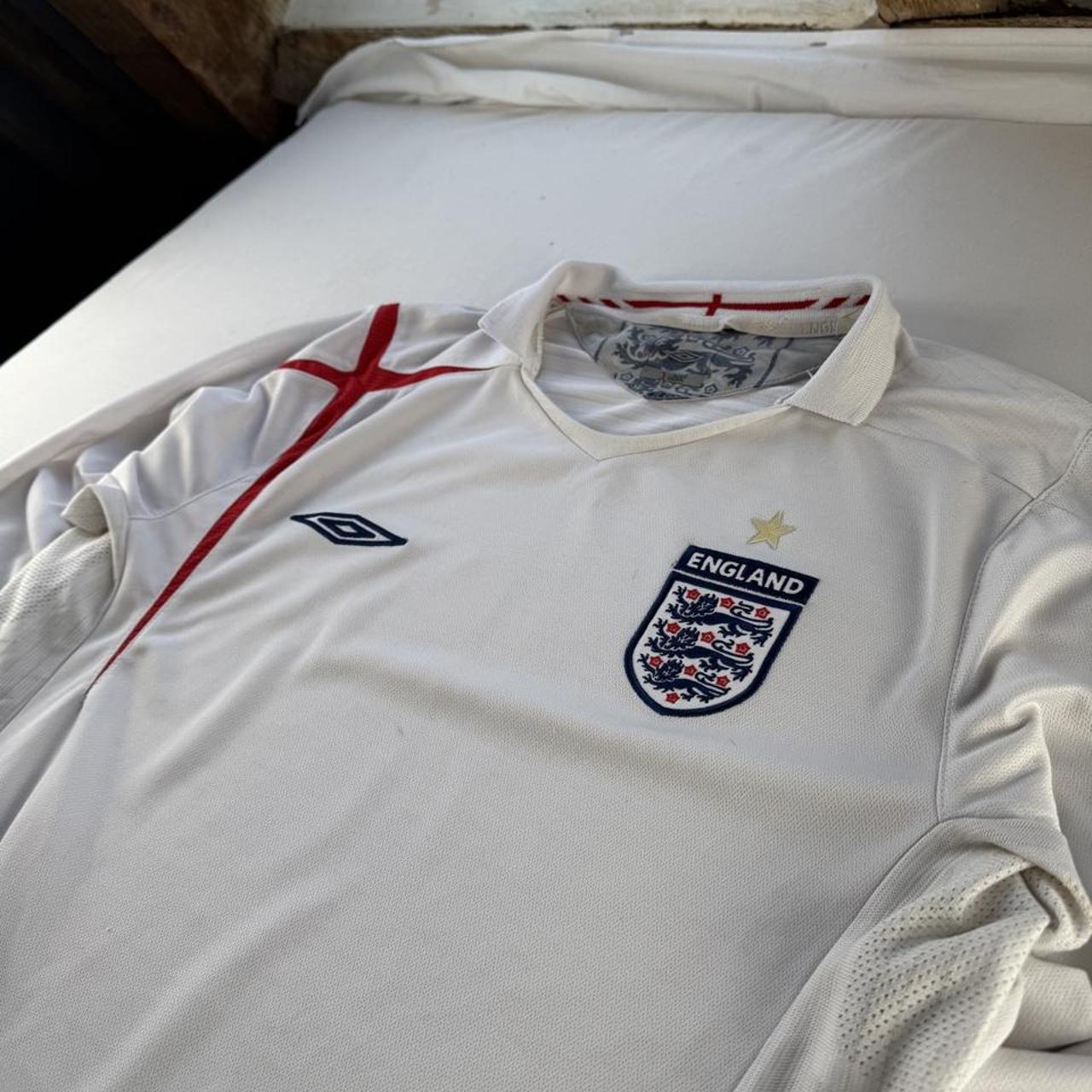 Umbro England 2004-06 Home Long Sleeve Playing Shirt M