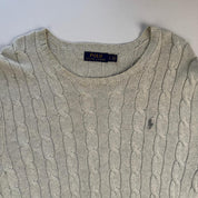 Polo Ralph Lauren Crewneck Knit Sweater in Beige Size L