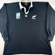 Rare 1995 Canterbury Rugby World Cup New Zealand All Blacks Polo L