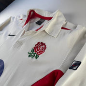 2003 England Home Nike Rugby Polo Shirt M