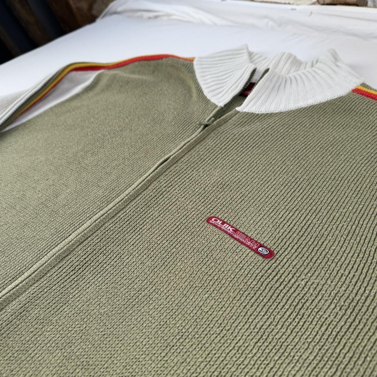 2000s Quiksilver Khaki Heavyweight Knitted Jumper