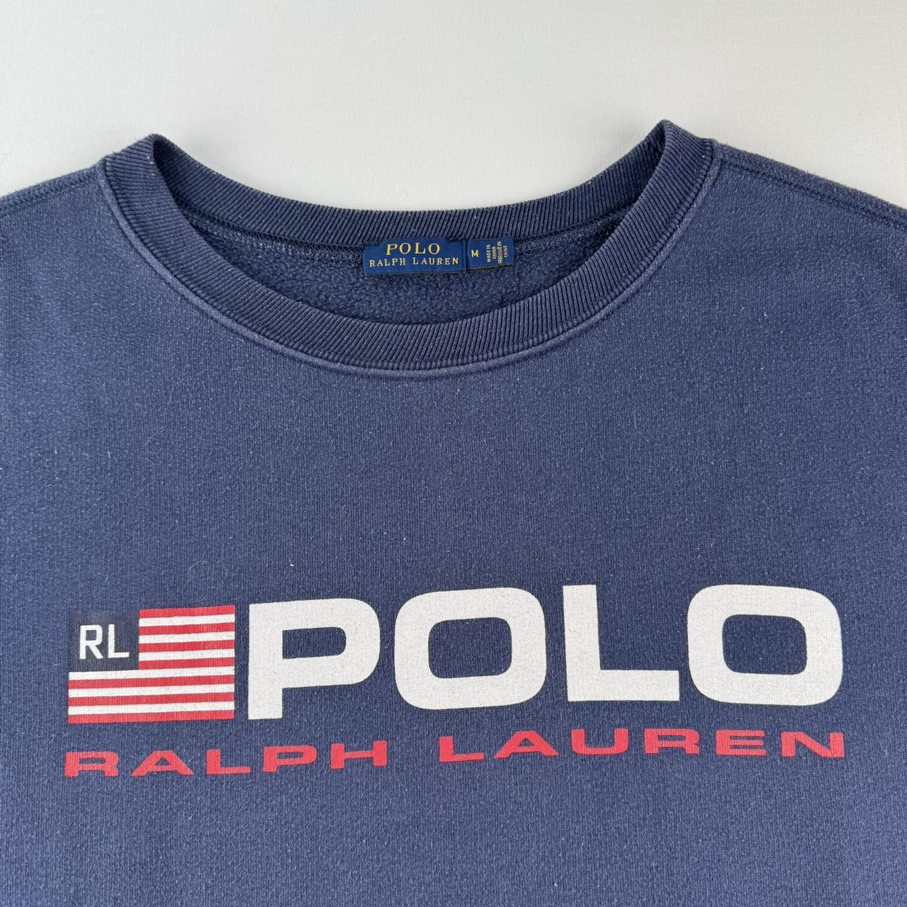 Polo Ralph Lauren Print Spellout Oversized Sweatshirt S