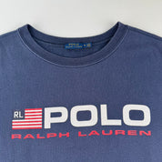 Polo Ralph Lauren Print Spellout Oversized Sweatshirt S