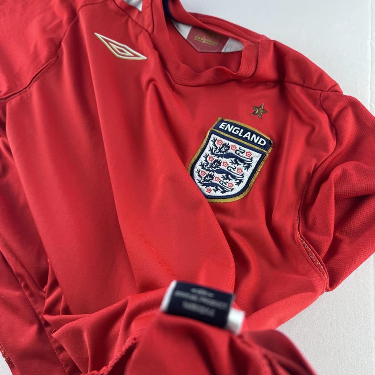 England Umbro 2007-09 Away Playing Jersey M