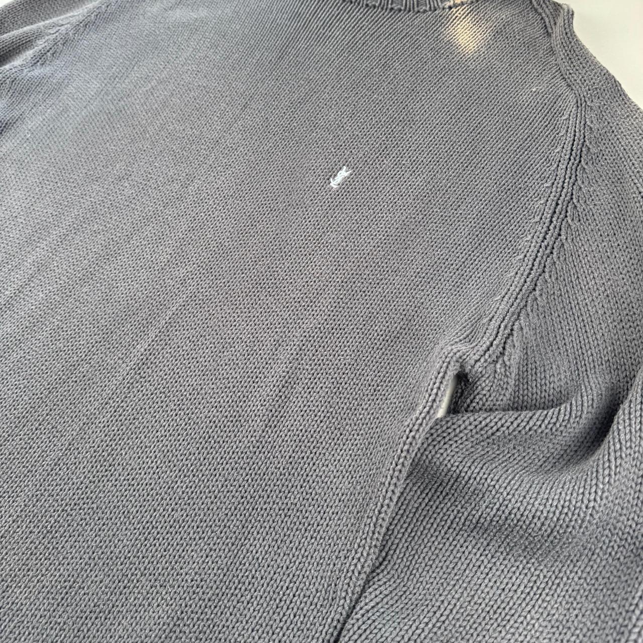 Yves Saint Laurent Crewneck Knit Sweater in Grey Size XXL
