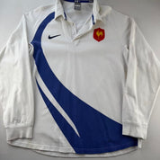 Nike 2007 France Rugby Long Sleeve Rugby Polo XL