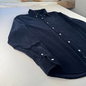 Navy Carhartt WIP Long Sleeve Madison Corduroy Button Down Shirt S