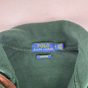 Polo Ralph Lauren Embroidered Logo Green Quarter Zip Fleece M
