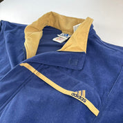 1990s Adidas Velvet Embroidered Track Jacket S