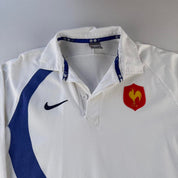 2007 Nike France Rugby Long Sleeve Rugby Polo L