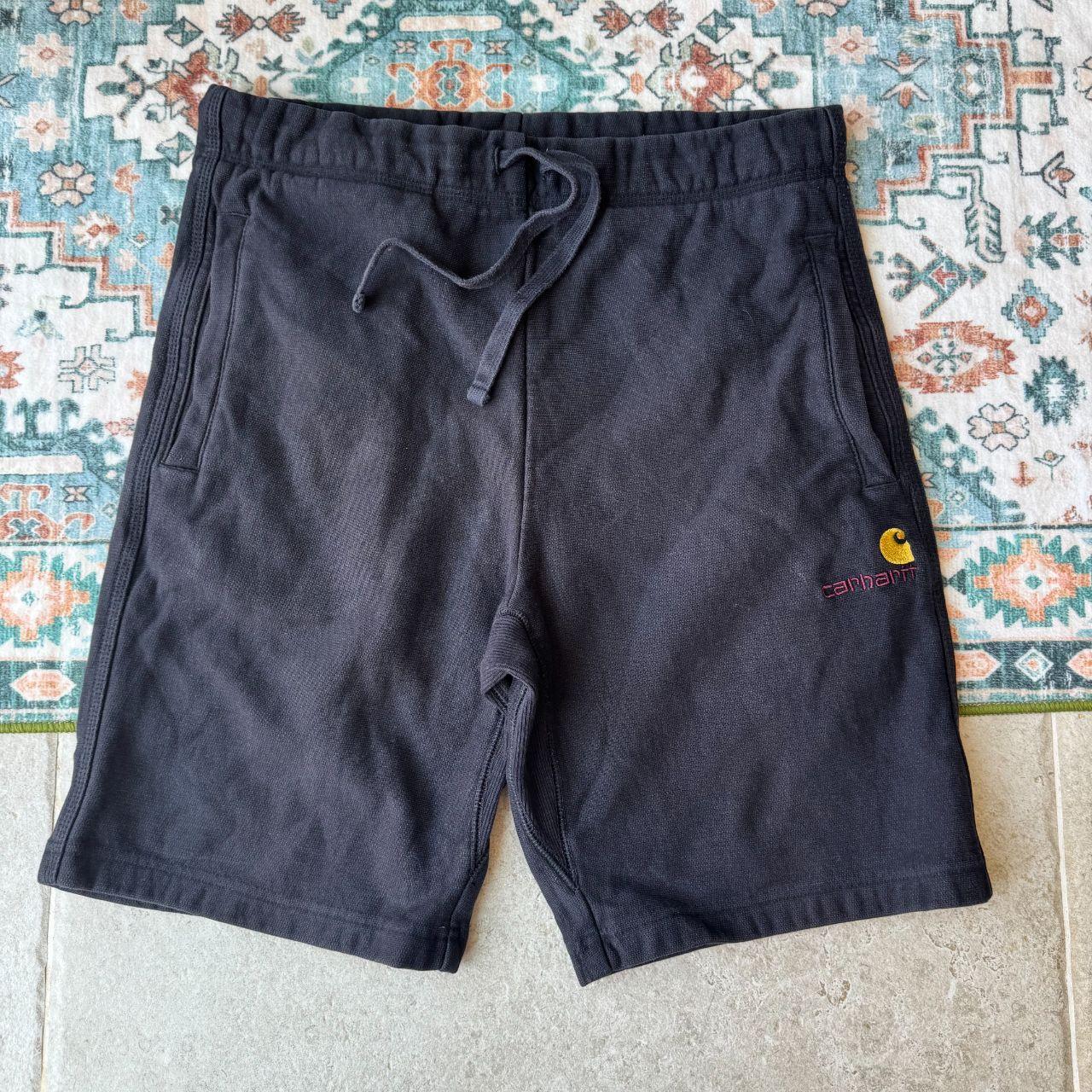 Carhartt WIP grey sweat pants with American Script logo, cotton material, size M.
