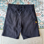 Carhartt WIP grey sweat pants with American Script logo, cotton material, size M.