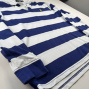 Womens Polo Ralph Lauren Striped Rugby Polo Shirt L