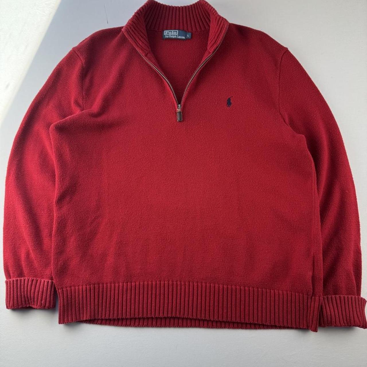 Polo Ralph Lauren Embroidered Pony Knitted Quarter Zip L
