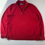 Polo Ralph Lauren Embroidered Pony Knitted Quarter Zip L