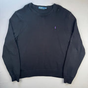 Polo By Ralph Lauren Crewneck Knit Sweater in Black Size XXL